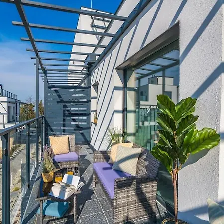 Grey Lights Garden Apartment